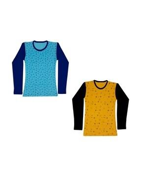 pack of 2 printed round-neck t-shirts