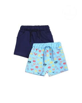 pack of 2 printed shorts with drawstring waist