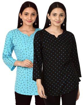 pack of 2 printed tops