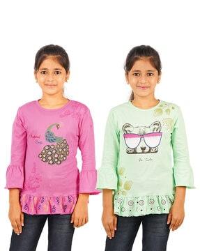 pack of 2 printed tops