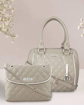 pack of 2 quilted handbags