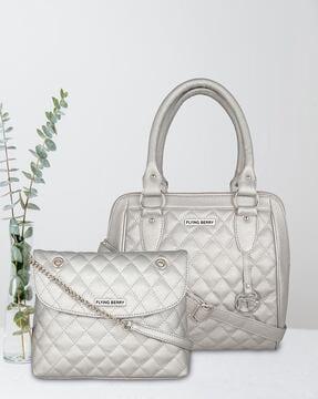 pack of 2 quilted handbags