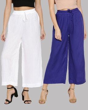 pack of 2 relaxed fit palazzos