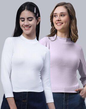 pack of 2 ribbed tops