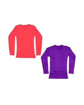 pack of 2 round- neck t-shirts