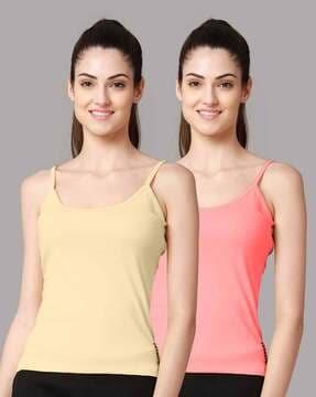 pack of 2 round-neck camisoles