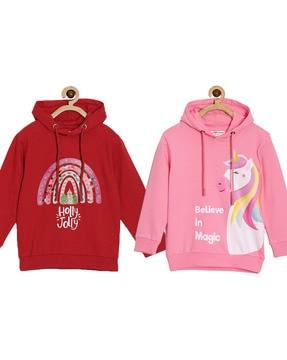 pack of 2 round-neck hoodies