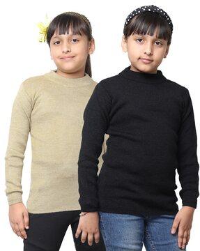 pack of 2 round-neck pullover sweater