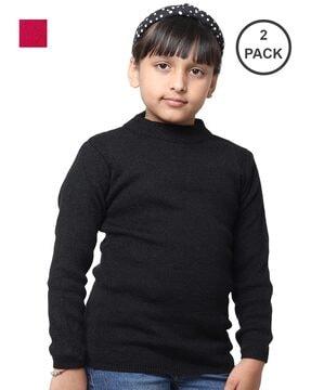 pack of 2 round-neck pullover sweater