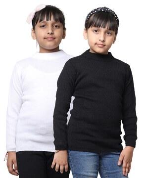 pack of 2 round-neck pullover sweater