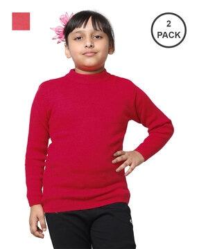 pack of 2 round-neck pullover sweater