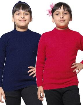 pack of 2 round-neck pullover sweater