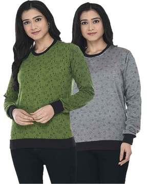 pack of 2 round-neck sweatshirt