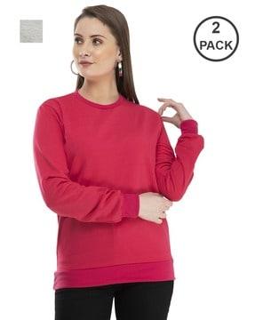 pack of 2 round-neck sweatshirts