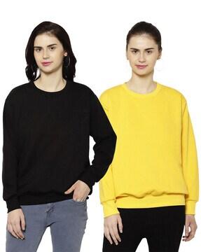 pack of 2 round-neck sweatshirts