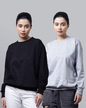 pack of 2 round-neck sweatshirts