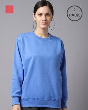 pack of 2 round-neck sweatshirts