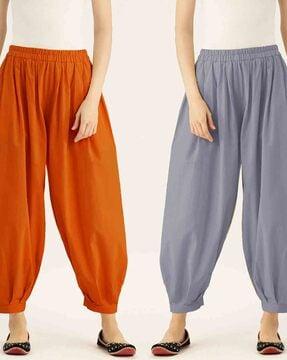pack of 2 salwars with elasticated waist