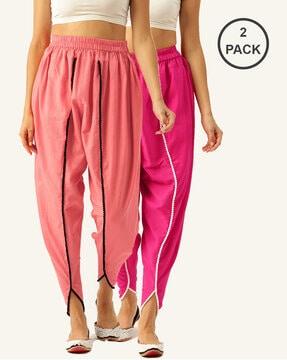 pack of 2 salwars with elasticated waist