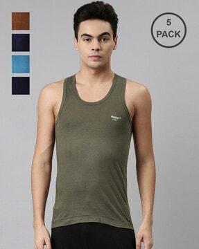 pack of 2 scoop-neck sleeveless vests