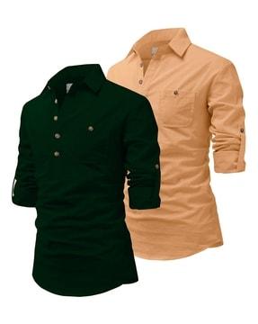 pack of 2 shirt kurtas