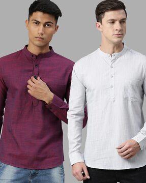 pack of 2 short kurtas