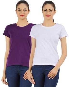 pack of 2 short sleeve crew-neck t-shirt