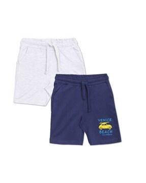 pack of 2 shorts with drawstring waist
