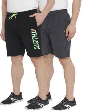 pack of 2 shorts with drawstring waist