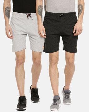 pack of 2 shorts with elasticated waistband