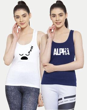 pack of 2 sleeveless tank top