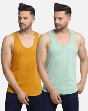 pack of 2 sleeveless vest