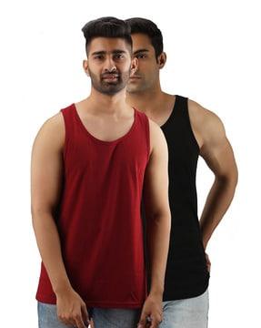 pack of 2 sleeveless vest