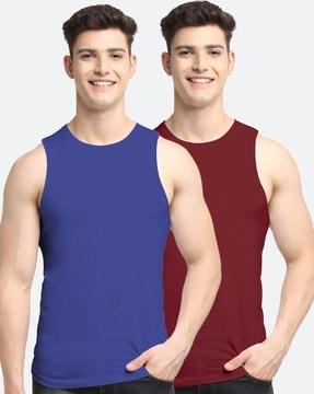 pack of 2 sleeveless vests