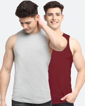 pack of 2 sleeveless vests