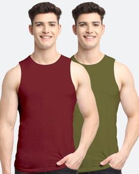 pack of 2 sleeveless vests