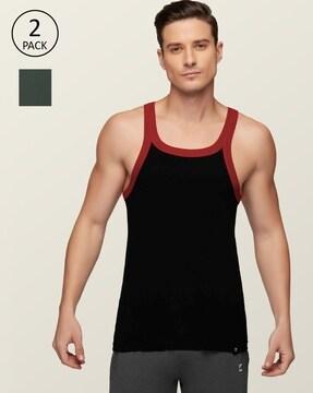 pack of 2 sleeveless vests