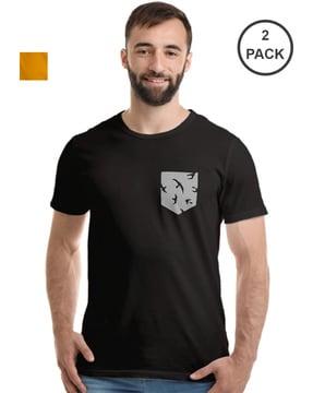 pack of 2 slim fit crew-neck t-shirts
