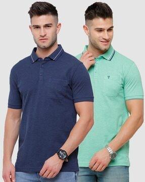 pack of 2 slim fit polo t-shirt