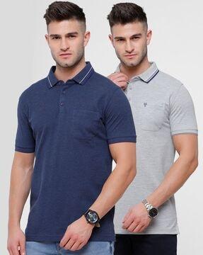 pack of 2 slim fit polo t-shirts