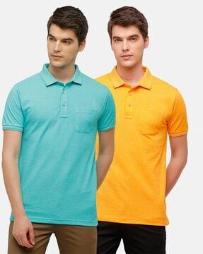 pack of 2 slim fit polo t-shirts