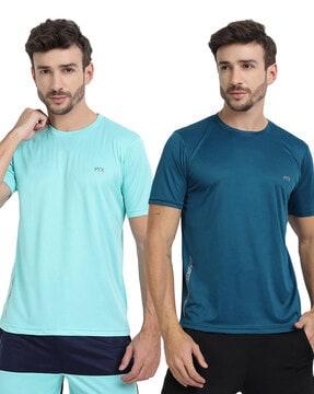 pack of 2 slim fit t-shirt with crew-neck