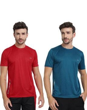 pack of 2 slim fit t-shirt with crew-neck