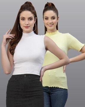 pack of 2 slim fit top