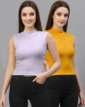 pack of 2 slim fit tops