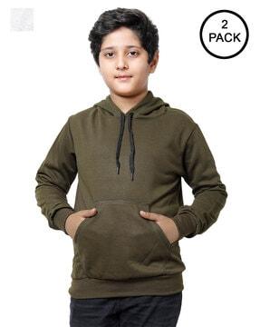 pack of 2 slip-on full-sleeve hoodies