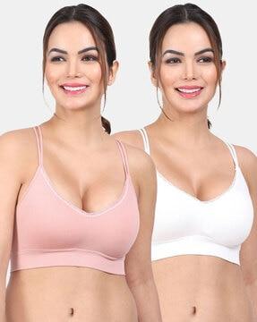 pack of 2 slip-on sports bras