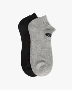 pack of 2 socks with logo pattern