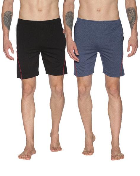 pack of 2 solid flat front shorts