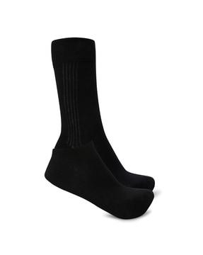 pack of 2 solid mid calf length socks